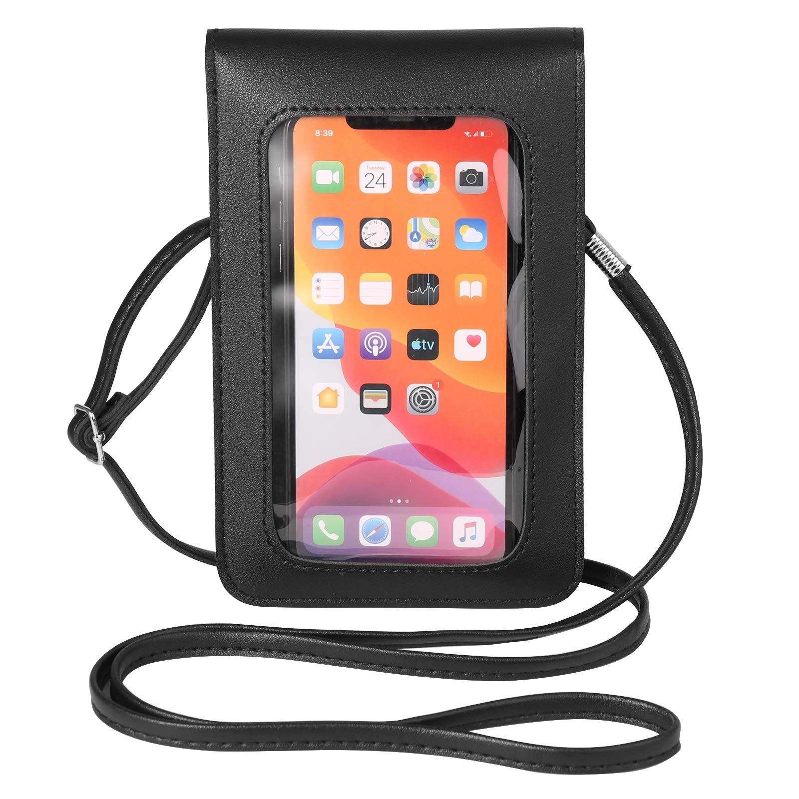 Jlyifan Women Cellphone Crossbody Bag Touch Screen Shoulder Pouch for Samsung Galaxy S24+ S23+ S23 FE, S22, S22+ S21 FE S21+ S21 S20 FE S20 S20+ S10 S10e A54 A15,A32 A52