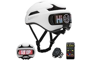 Bike Helmet for Adult Women, Bicycle Helmet with LED Display, Ebike Helmet for Woman, Remote and App, Cycling Helmets with Tu