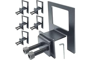 Miayaya 6 PCS Non Slip Mattress Gaskets Mattress Holder in Place Gripper Adjustable Size Thicked and Wider Anti-Slip Baffle Easy to Installation Metal Pad Gripper（Black）