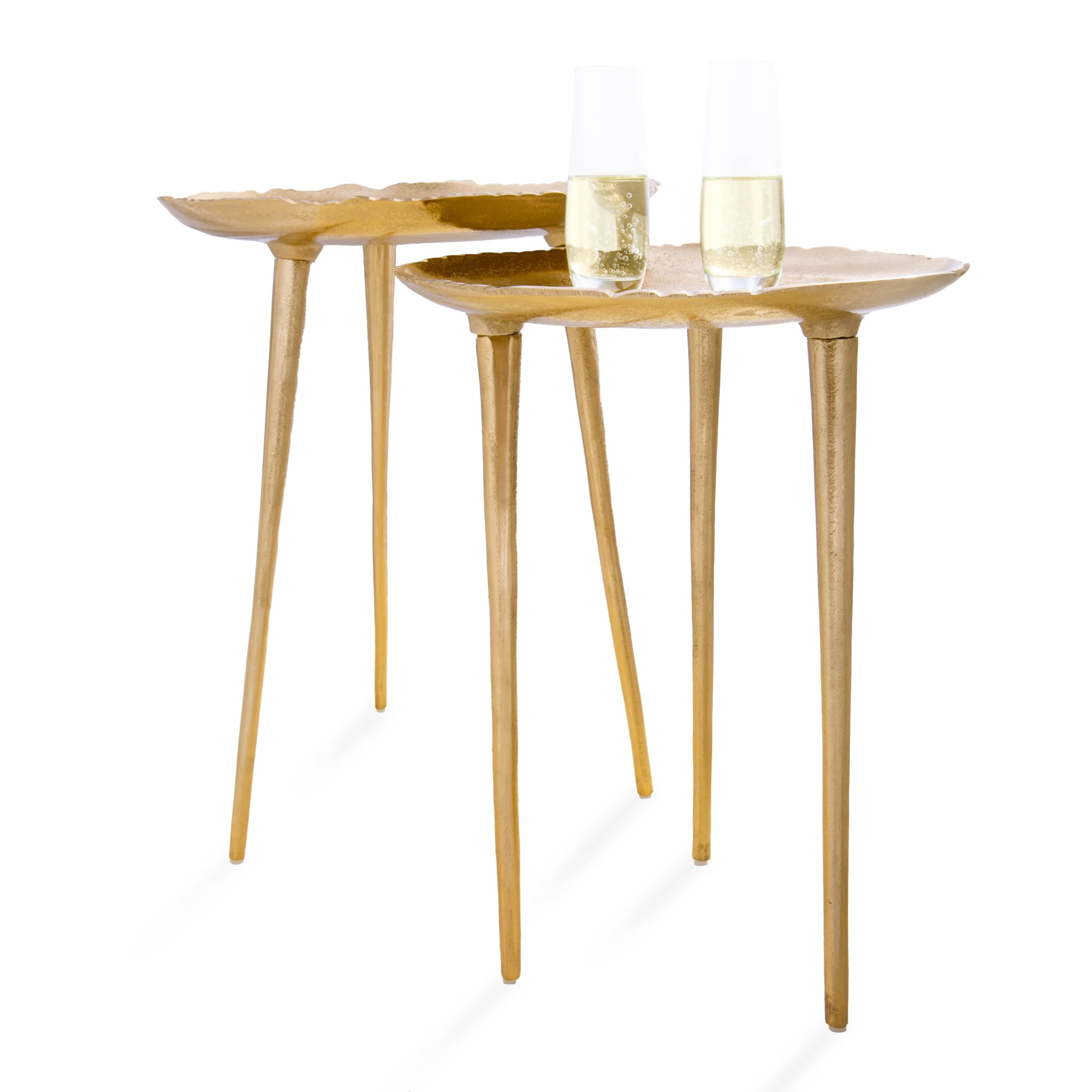 Mua Small Round Gold End Table Set by Objet D’Art, Accent, Side