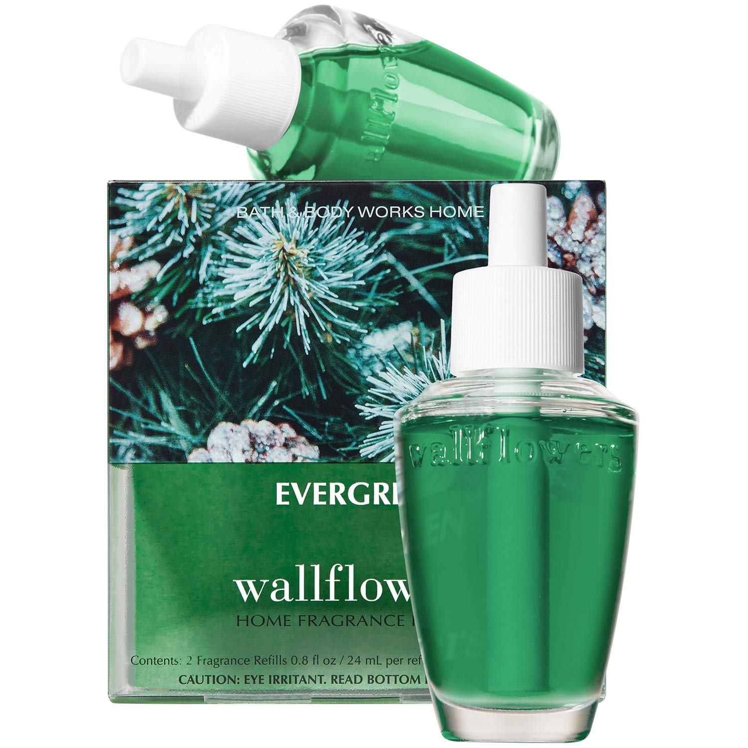 Bath and Body Works Evergreen Wallflowers 2-Pack Refills (2019 Edition)