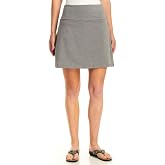 Teez-Her Women's Tummy Control Low Waist Skort, Medium Grey Heather, Medium