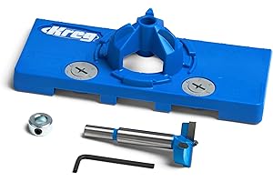 Kreg Concealed Hinge Jig - 35mm Cup Drilling Jig - Adjustable Cabinet Door Installation Tool - KHI-Hinge