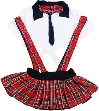 plaid schoolgirl dress