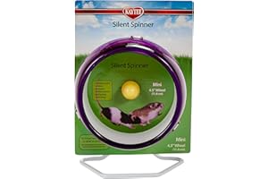 Kaytee Silent Spinner Wheel For Pet Mice and Dwarf Hamsters, Mini 4.5 Inch