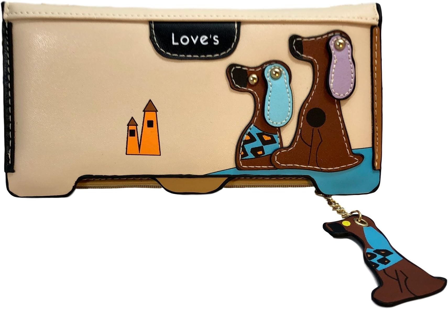 Happy Puppin Designer Dog Wallet. RFID Protection. Vegan Approved!