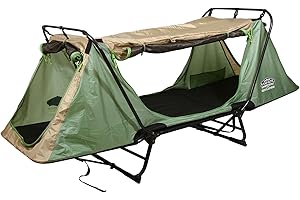 Kamp-Rite Original Quick Setup 1 Person Multifunctional Cot Convertible as Lounge Chair, and Tent