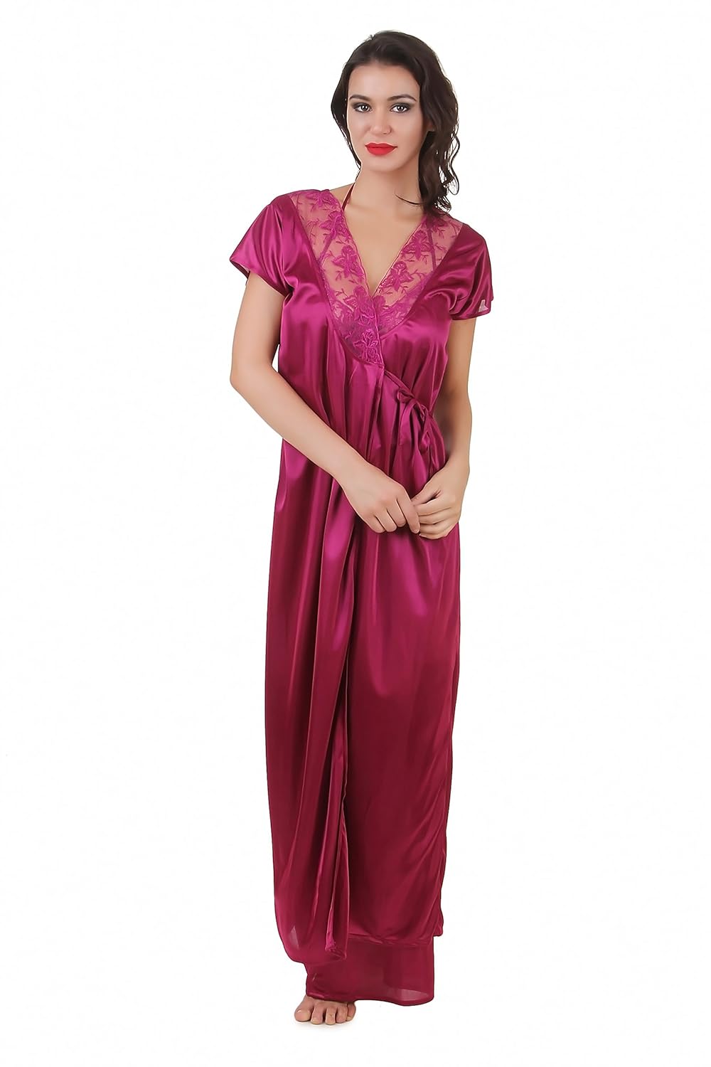 masha women's satin nighty