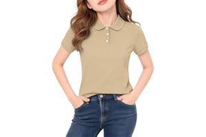NSQFKALL Girls Buttons Down T Shirts Short Sleeve Lapel Collar Solid Color Comfortable Kids Summer Tops 3 to 14Years