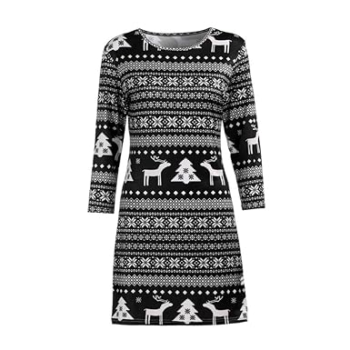 white christmas sweater dress