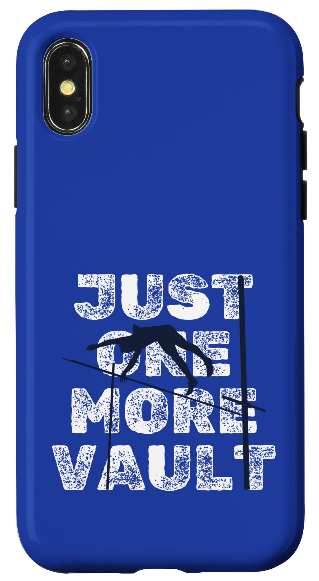 iPhone X/XS JUST ONE MORE VAULT - Fun Pole Vaulting Case