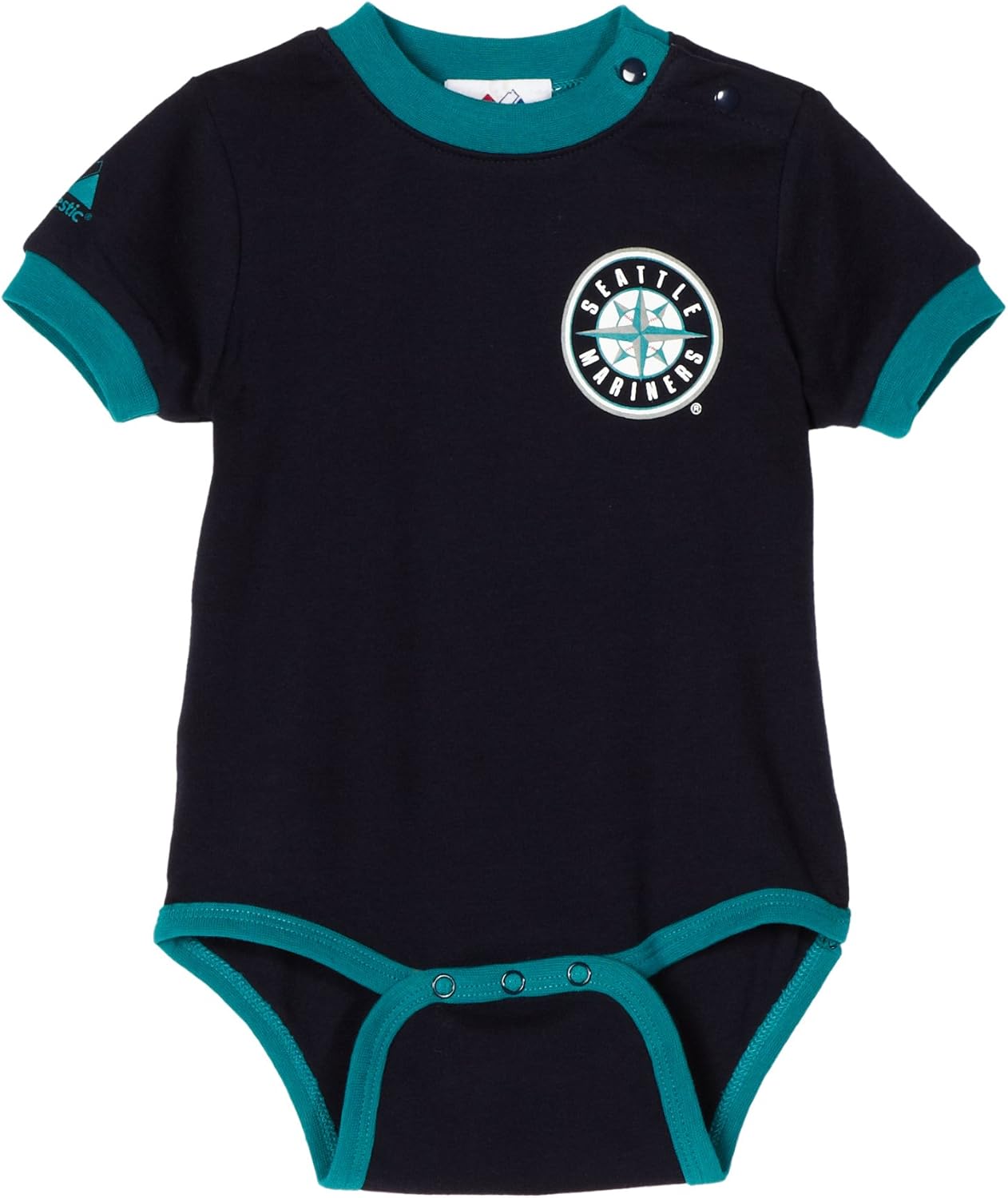 Majestic Athletic MLB Seattle Mariners Ichiro Nombre y número Onesie Infant/Toddler niña, Marino
