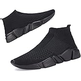 Santiro Women Slip on Sneakers Lightweight Knit Walking Casual Running Athletic Shoes