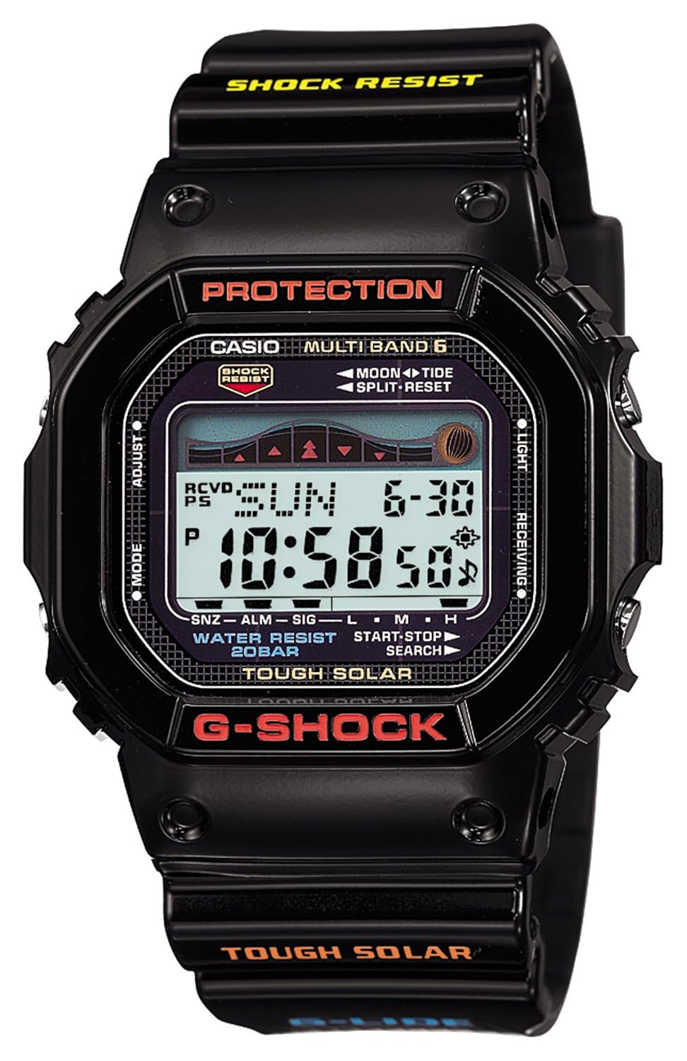 Casio Men's GWX-5600-1JF G-Shock G-Lide Tough Solar Radio Controlled Watch [Japan Import]