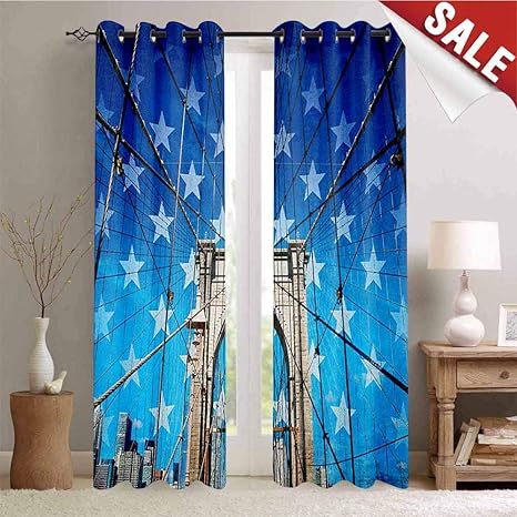 Amazon Com New York Pole Wearing Gromets Curtain Living Room