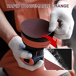 POTUINOM 5 Inch 100 PCS Sanding Disc 150 Grit,Hook