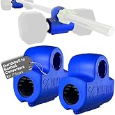 Dualbell Dumbbell Converter to Barbell for 1" Bar, 250lb Max, Dualbell Pair | Dumbbell Barbell Converter: Connects to Any 1" Bar; Made in the USA; Self-Balancing; Tested to 1,900 lbs; 2-Year Warranty