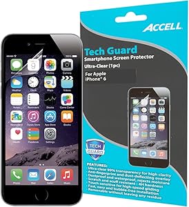 Accell Tech Guard Ultra-Clear Screen Protector for iPhone 6 & 6S (S179A-002L)