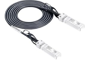 Elfcam® - 1m/3.28ft 10Gb SFP+ to SFP+ DAC Direct Attach Copper Twinax Cable Passive, Compatible with Cisco, Juniper, Huawei, 