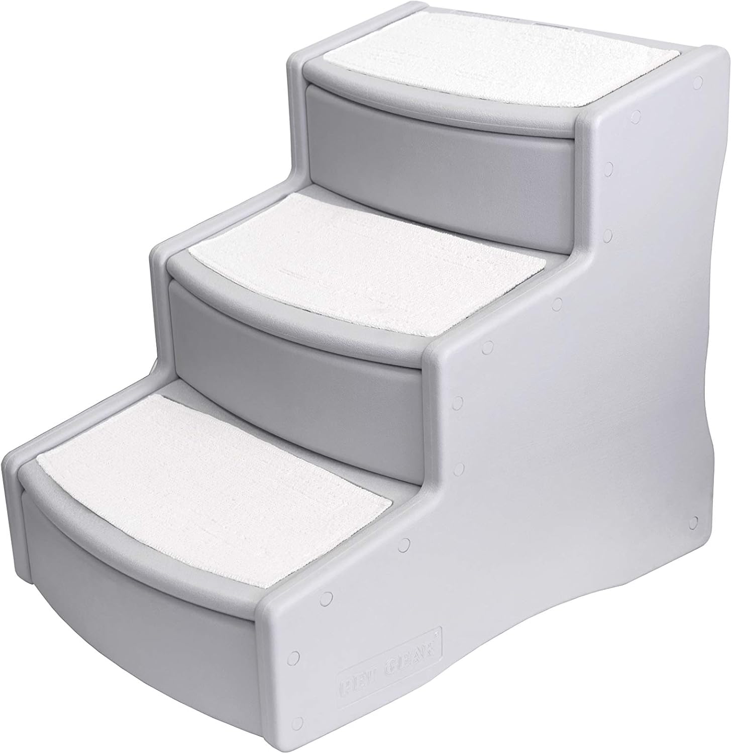 Pet Gear Easy Step III Extra Wide Pet Stairs, 3-step/for cats and dogs up to 200-pounds, Tan : Large Dog Steps : Pet Supplies