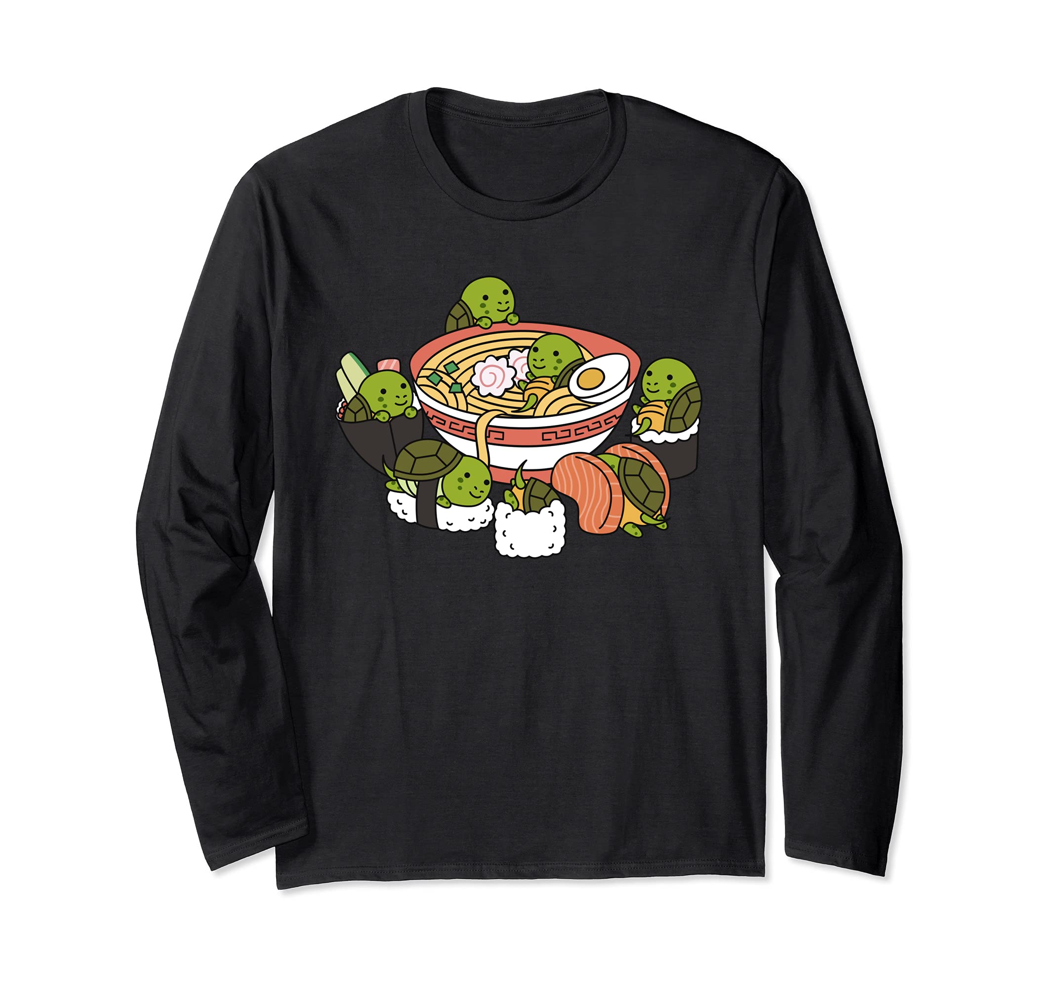 Ramen Sushi Tortoise Pet Long Sleeve T-Shirt