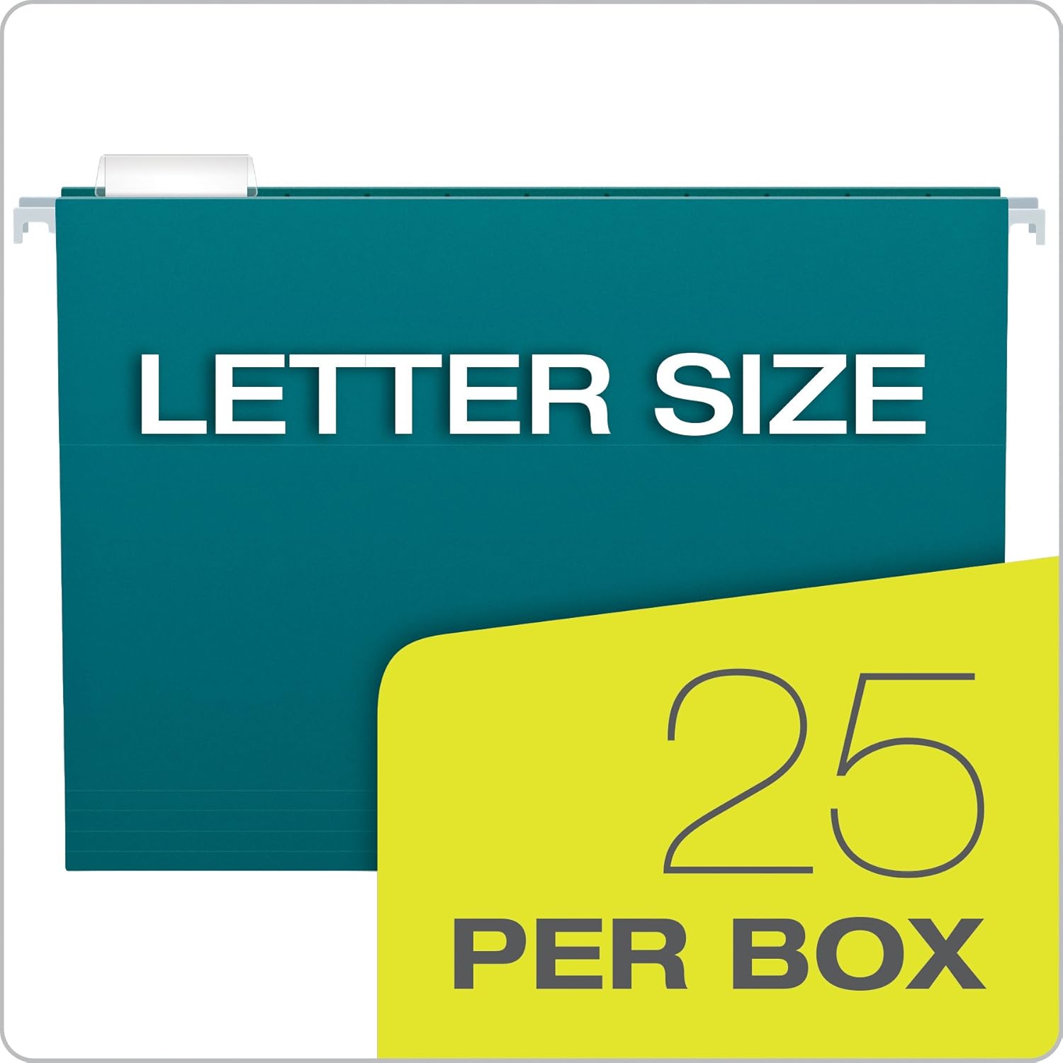 Pendaflex Recycled Hanging File Folders, Letter Size, Assorted Jewel-Tone Colors, Two-Tone for Foolproof Filing, 1/5-Cut Tabs, 25 Per Box (81667) : Office Products