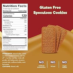 ChocZero Speculoos Cookies, Gluten Free, No Added