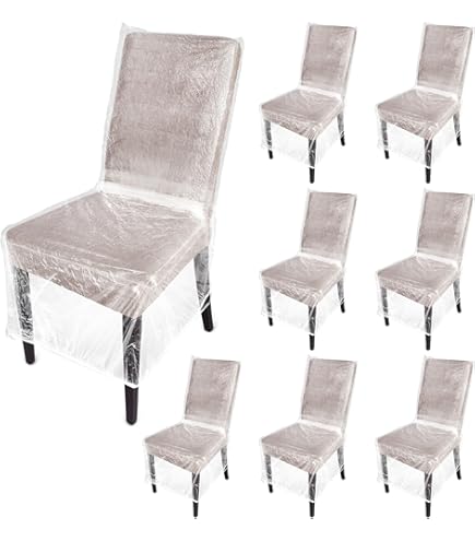 Clear Chair Covers Wokire Plastic Dining Chair Protector 18 X 17