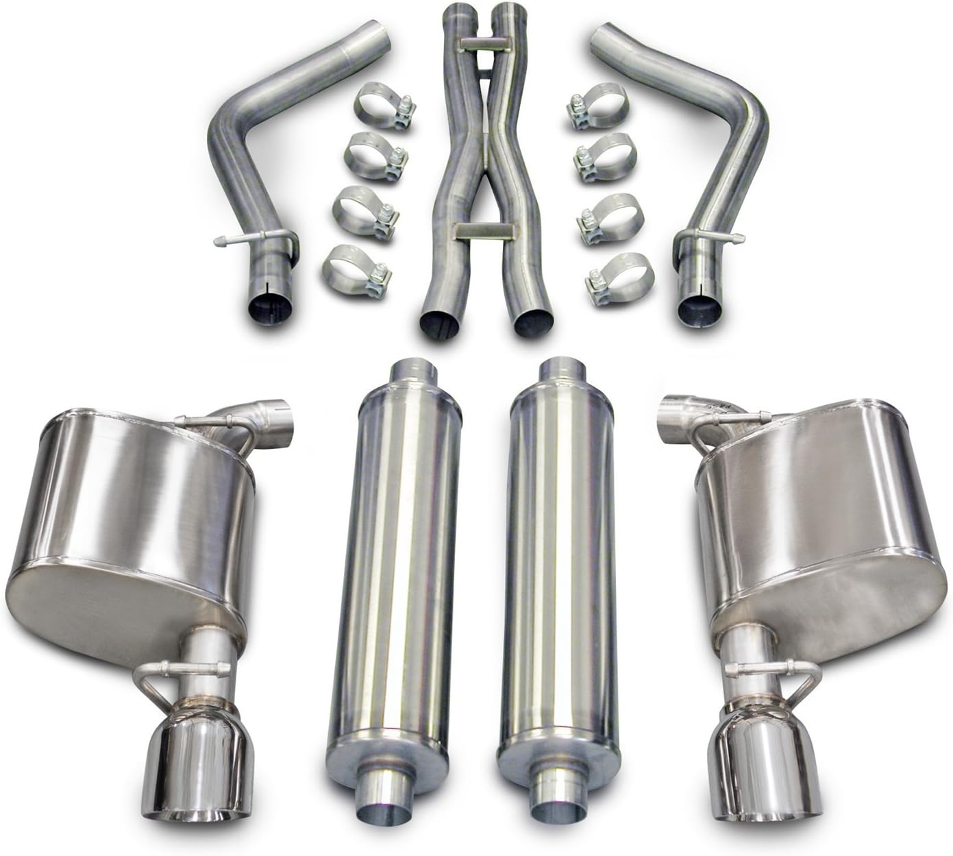 CORSA 14537 Xtreme Dual CatBack Exhaust System for Chrysler 300C 5.7L