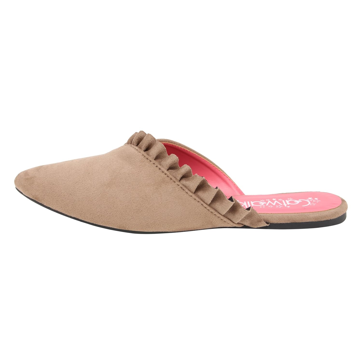 catwalk beige mules for women