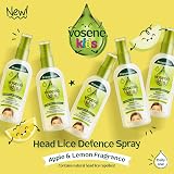 Vosene Kids Apple Lemon Head Lice Defence Spray 150ml Natural Detangler view 3
