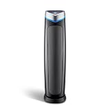 GermGuardian 5-In-1 HEPA Air Purifier for Home, Large Rooms Up To 915 Sq. Ft. with HEPA Pet Air Filter, UV-C Light & Odor Reduction, AC5250PT, 28" Tower, Gray