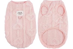 Dog Sweaters for Small Dogs Girl Boy Winter Puppy Clothes Warm Soft Doggie Sweatshirt Outfit for Dogs Cats Pet Apparel