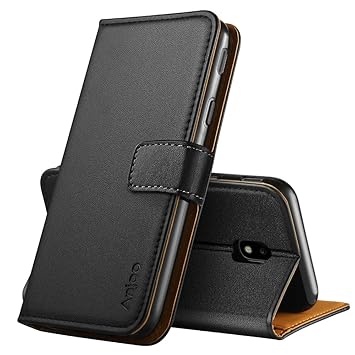 Anjoo Kompatibel für Samsung Galaxy J3 2017 Hülle, Handyhülle für Galaxy J3 2017 Schutzhülle, Tasche Leder Flip Case Brieftas