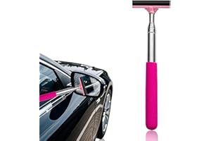 Tzwhwcx Side Mirror Squeegee, 8.6" to 38.5" Stainless Steel Retractable Window Cleaning Tools, No Disassembly and Cleaning Re