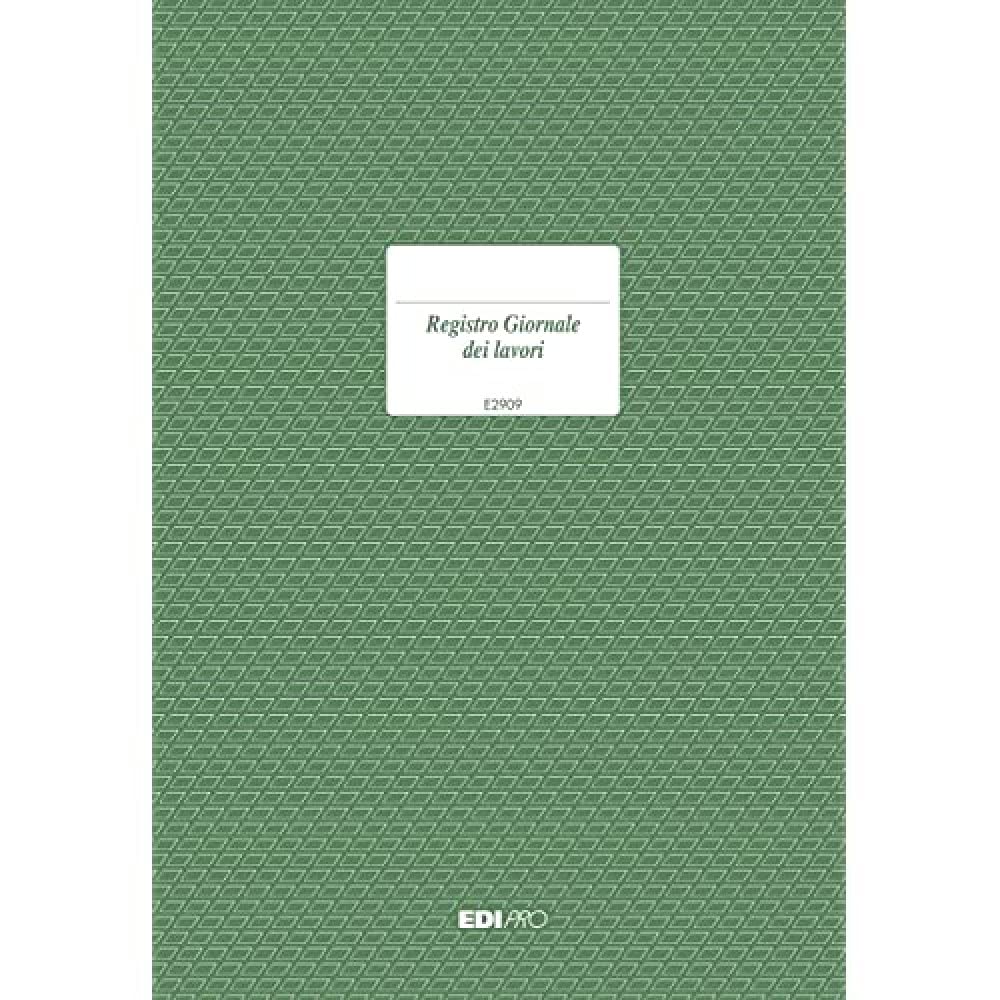 EDIPRO - E2909 - Work Time Book 47 Numbered Pages for 31 x 21 cm