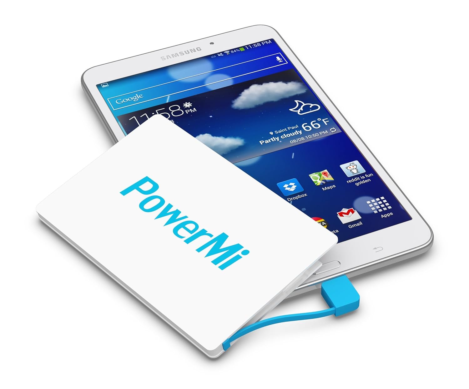 Batería Externa Móvil PowerMi tamaño tarjeta de crédito – Samsung Galaxy iPhone