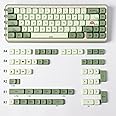 Matcha Green Keycaps 124 Keys XDA Profile Dye Sub PBT Keycaps Set Fit for 60% 65% 95% Cherry Mx Switches Mechanical Keyboards