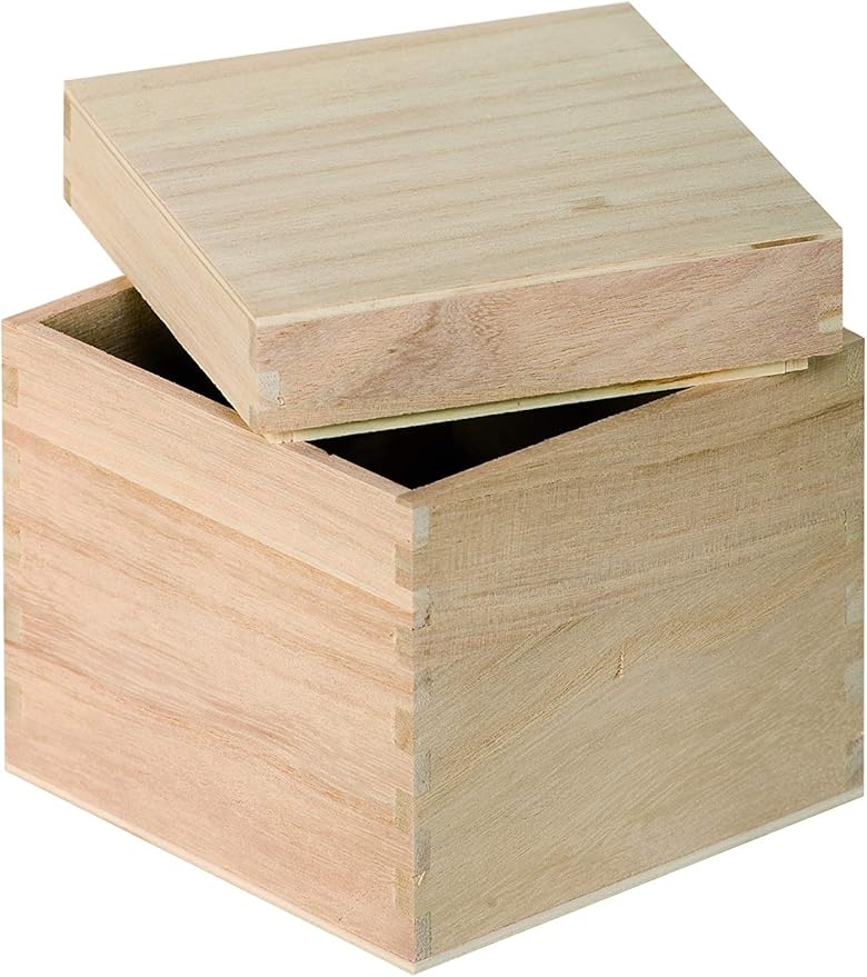Artemio VIBB19 - Caja Decorativa (Madera, 12 x 12 x 12 x 12 cm): Amazon.es: Hogar