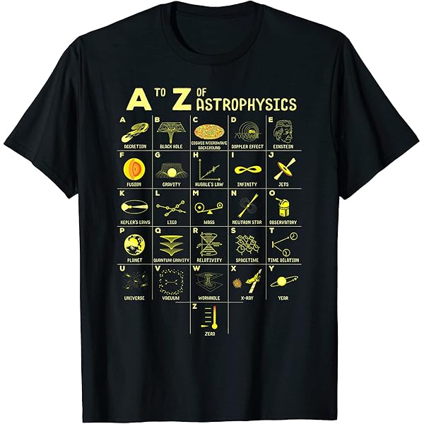Amazon.com: A to Z Astrophysics Funny objects in space science T