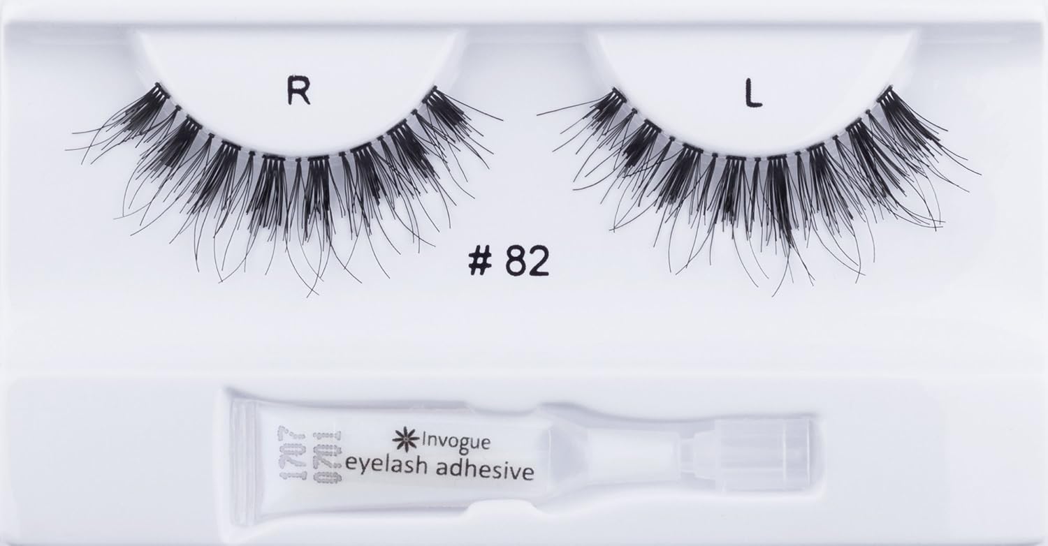 Invogue Invogue Glamourise False Eyelashes #82, Black, 1 pair (Pack of 1) - Image 3