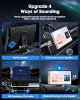 LAMTTO 9 Inch Wireless Car Stereo with Apple CarPlay Android Auto GPS Navigation view 5