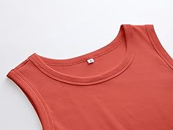 ANRABESS Womens Sleeveless High Neck Tank Tops