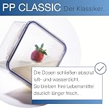 LocknLock HPL932D Round Storage Container 700ml Clear Blue view 2