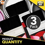 SOL 3pk 4 Inch Paint Brushes – Large Coverage Wall & Exterior Tools view 3