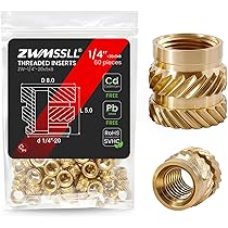 E-Z LOK Threaded Insert for Plastic Tapered Single Vane