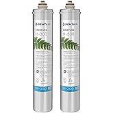 Pentair Everpure H-300 Water Filter Replacement Cartridge for Home Faucet Tap Water Under Sink, EV927072 (2 Pack)