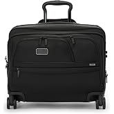 TUMI Alpha Deluxe 4 -Wheeled Expandable Laptop Briefcase, Black | Laptop Briefcase, 15-Inch Laptop Compartment, FXT Ballistic Nylon, Multiple Pockets, Add-A-Bag, TUMI Tracer, 5-Year Warranty
