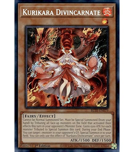 Yu-Gi-Oh! Kurikara Divincarnate - Secret Rare - 1st Edition
