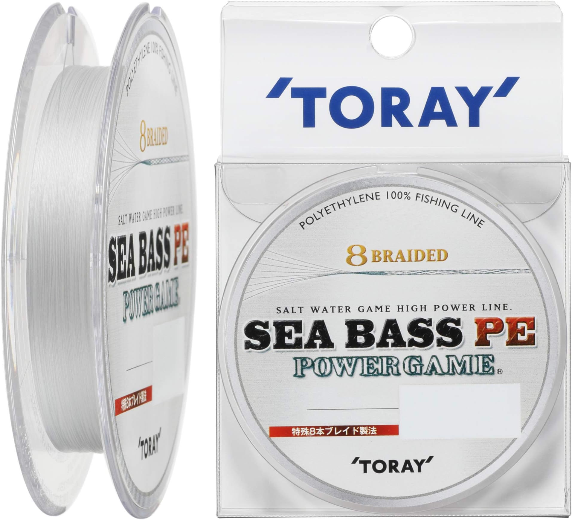 Toray. Sea Bass Pe. Power Game. 8 Braided. 12lb 150m.